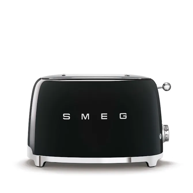 Smeg Toaster 2 Slices Black