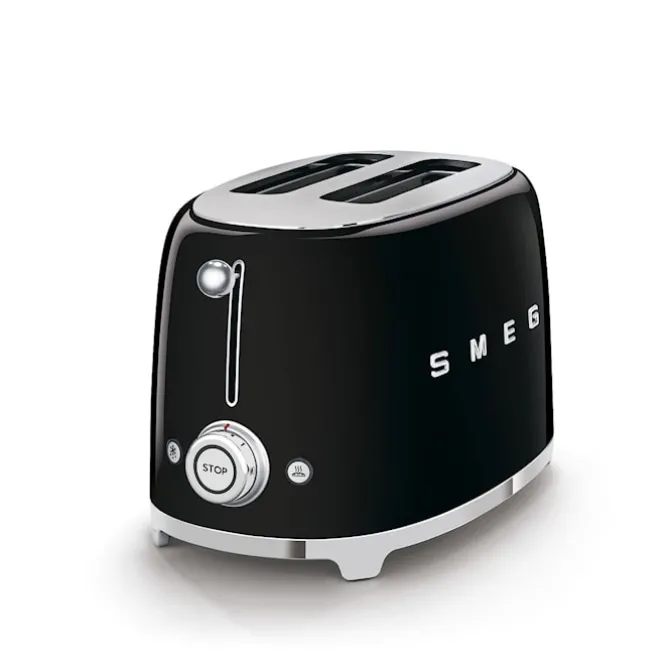 Smeg Toaster 2 Slices Black