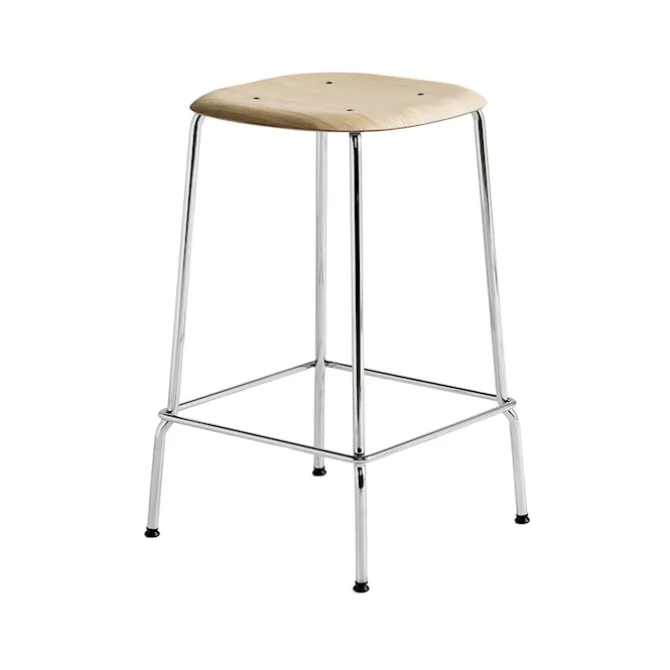 Soft Edge 80 barstol Chrome