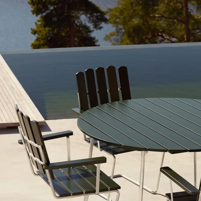 Spisegruppe bord 9A 120 & A2 lenestkol Exclusive Edition