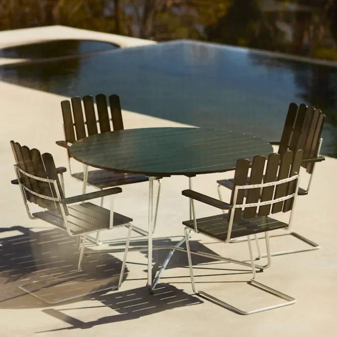 Spisegruppe bord 9A 120 & A2 lenestkol Exclusive Edition