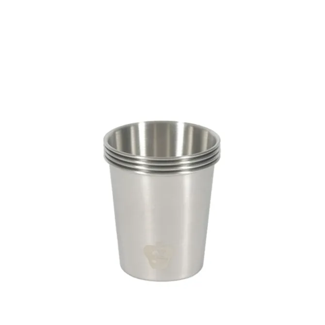 Steel Cup Pick Up Stainless Steel Set of 4