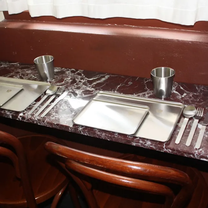 Steel Plate Pick Up Stainless Steel Set of 4