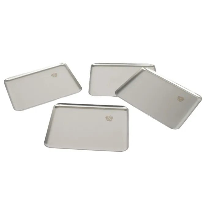 Steel Plate Pick Up Stainless Steel Set of 4