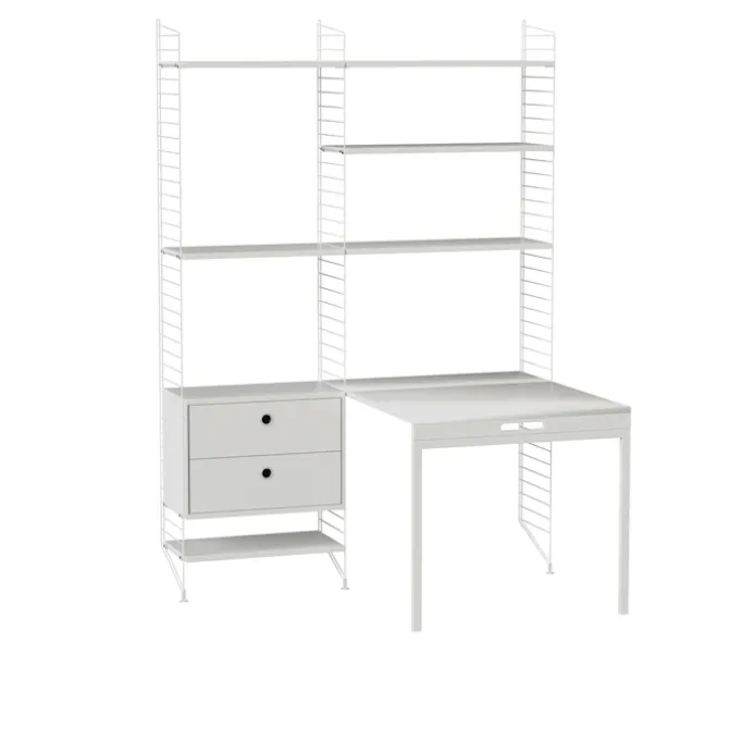 String Workplace E Eik Hvit
