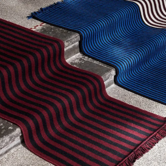 Stripes and Stripes Wool teppe 52 x 95 cm