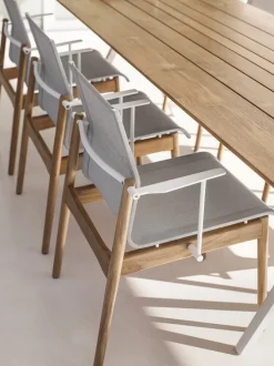 Sway Teak Stacking Armchair