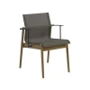 Sway Teak Stacking Chair with Arms