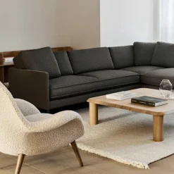 Swoon lenestol svartlakkert eik