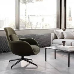 Swoon Petit svingbar lenestol svart