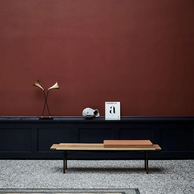 Table Bench Large med mässingskanter