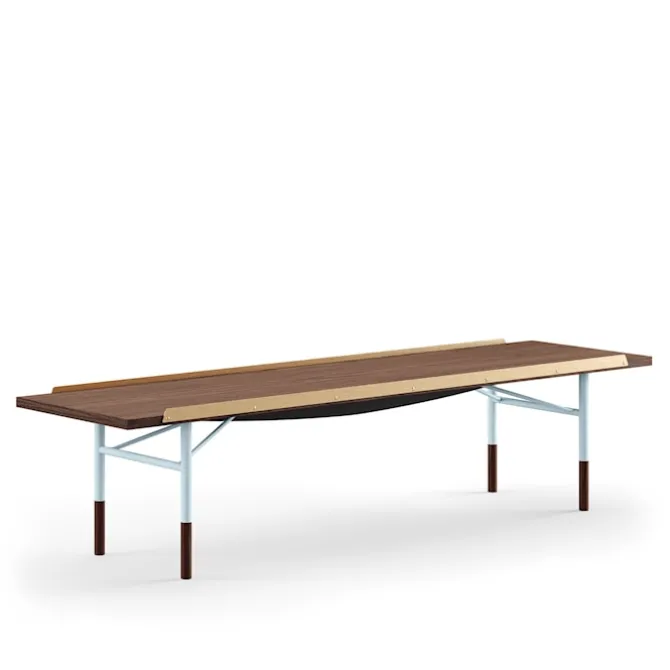 Table Bench Small med mässingskanter