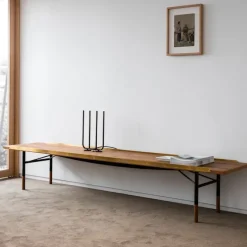 Table Bench Small med mässingskanter