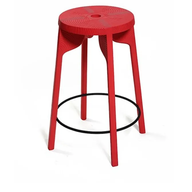 Tattoo Bar Stool Carved