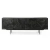 Teak Graphic Black Sideboard