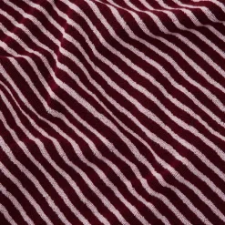 Terry Towel Red & Rose Stripes