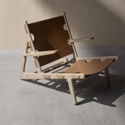 The Hunting Chair lenestol svartlakkert eik