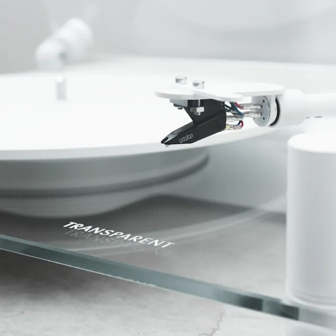 Transparent Turntable - White