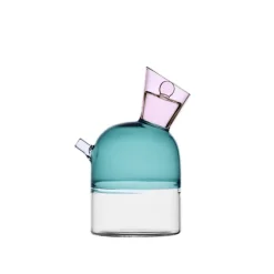 Travasi Oil Bottle Clear/Petrolblue/Pink - 32 cl