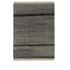 Tres Outdoor Texture Black Rug