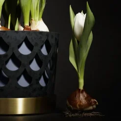 Trio Flower Pot Drop - Gråblå