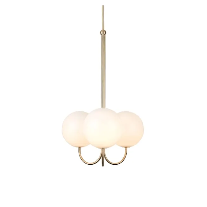 Triple Angle Pendant Satin Brass
