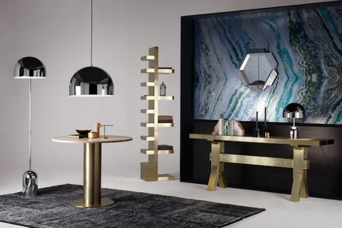 Tube Table - Brass