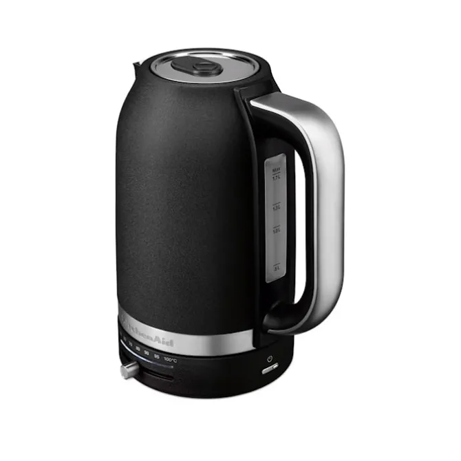 Vannkoker med temperaturkontroll 1,7 l støpejern sort 5KEK1701EBK