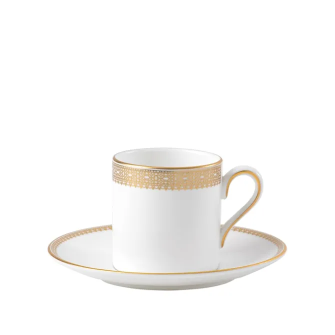 Vera Wang Lace Gold Espresso Saucer