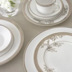 Vera Wang Lace Gold Open Vegetable Dish