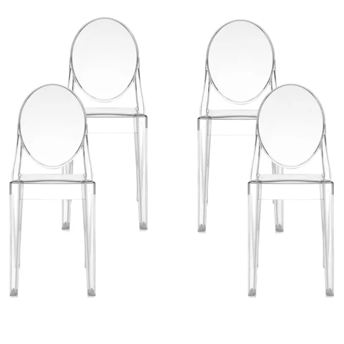 Victoria Ghost Chair 4-pakning