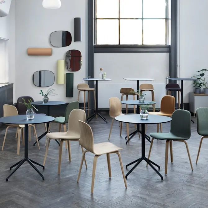 Visu chair wood base upholstery