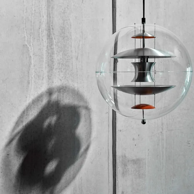 VP Globe Brushed Alu Pendant