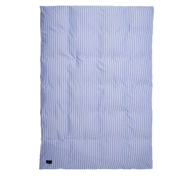 Wall Street Duvet Cover Oxford Stripe Medium Blue