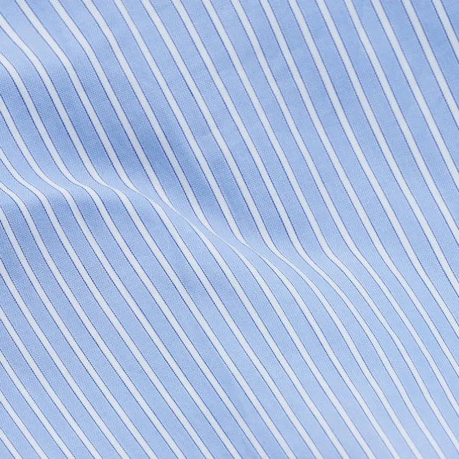 Wall Street Duvet Cover Oxford Stripe Light Blue