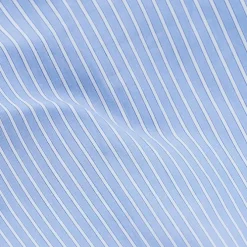 Wall Street Duvet Cover Poplin Stripe Light Blue