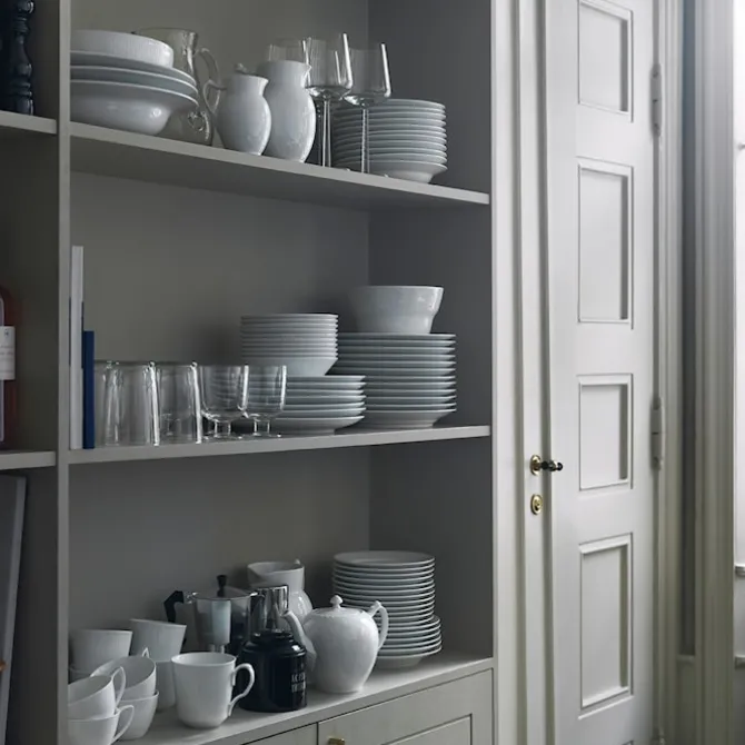 White Fluted Kanne 38 cl